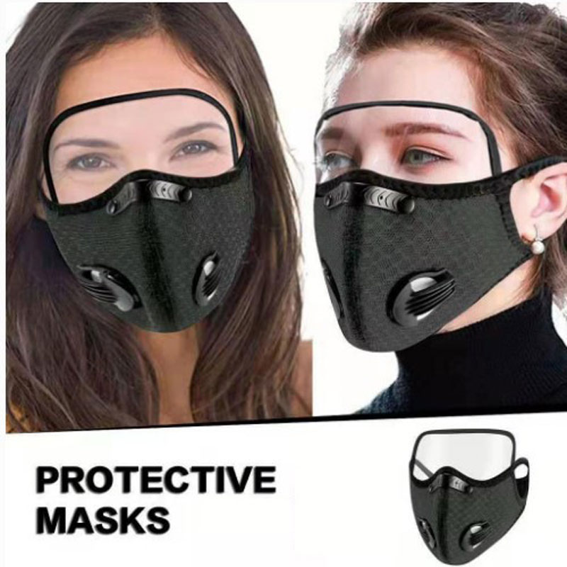 Anti Pollution Mask - サイクリング用フェイスマスク、スポーツ用、洗濯可能、再利用可能、フィルター付き、防塵マスク、男性用、バンダナ型、活性炭フィルター