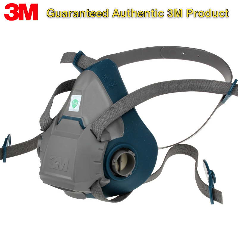 3M 6502 再利用可能なハーフフェイスマスクレスピレータ - Dust Mask Construction のレビューと価格