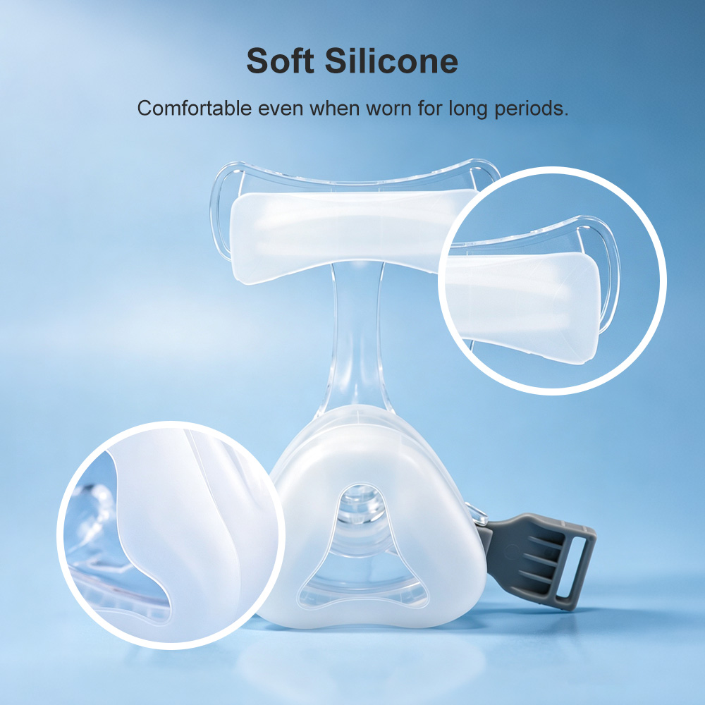 汎用CPAP鼻マスク、額部サポートフレーム付き、シリコンクッ - Silicone Mask Bracket のレビューと価格