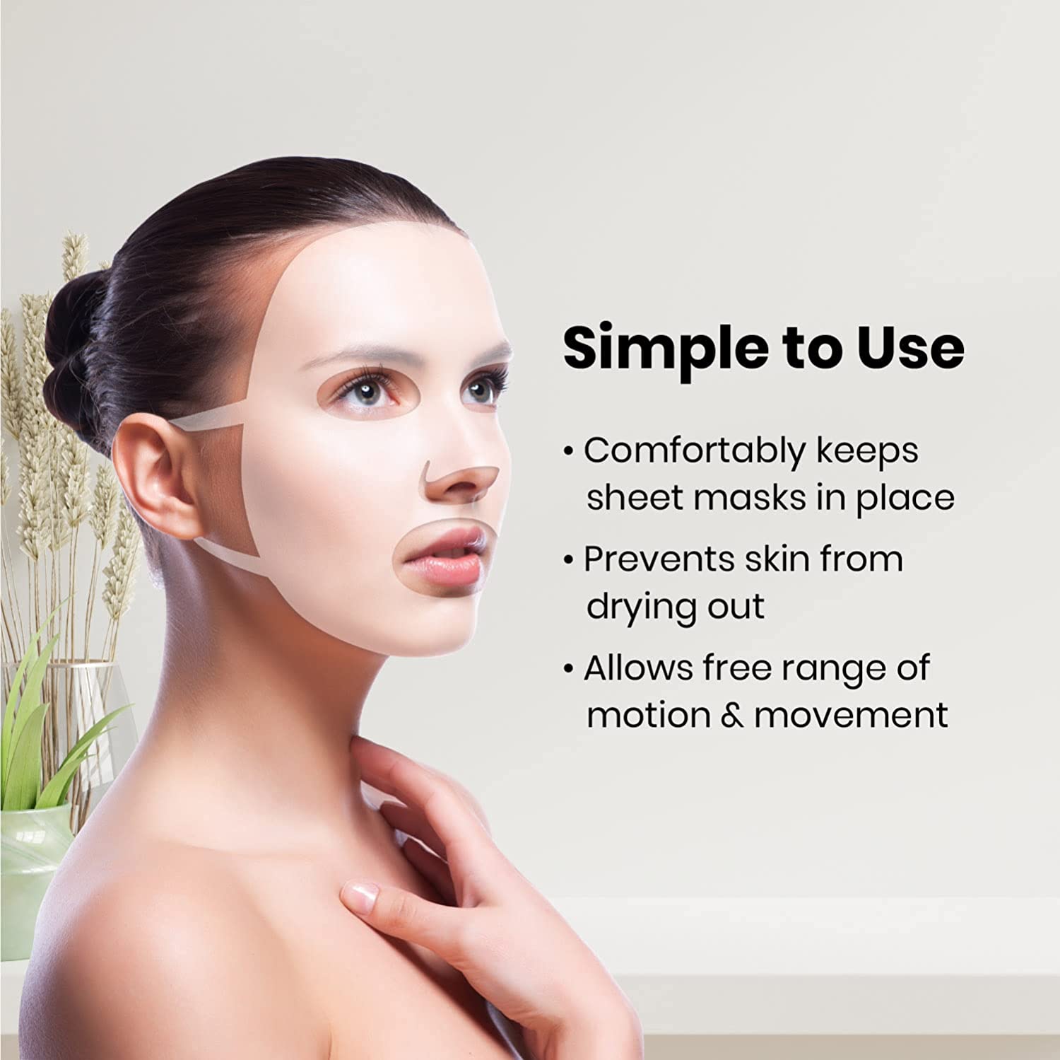 シートマスク用再利用可能なシリコンフェイスマスクホルダー、保 - Silicone Mask Bracket のレビューと価格